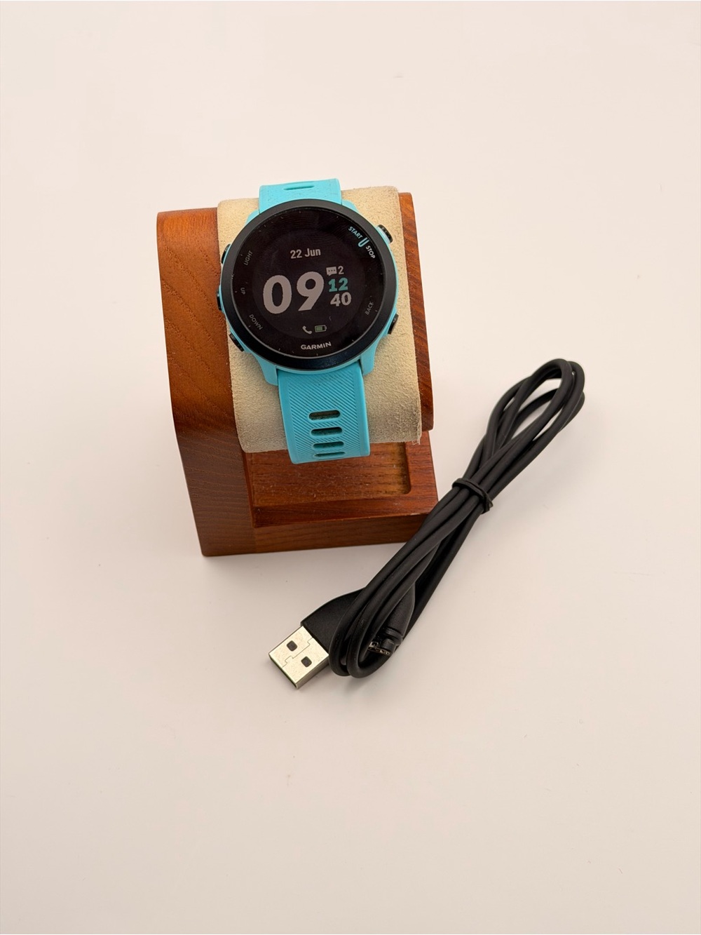Garmin Forerunner 55, Tested, Charger Included, Rare Color, Excellent Con,